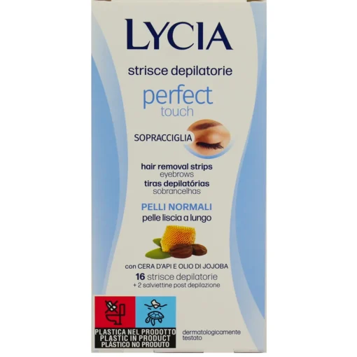 LYCIA DEPILAZIONE STRISCE SOPRACCIGLIA PELLI NORMALI 16 PZ