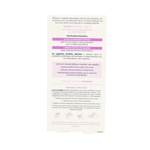 LYCIA DEPILAZIONE STRISCE VISO PELLI SENSIBILI 20 PZ