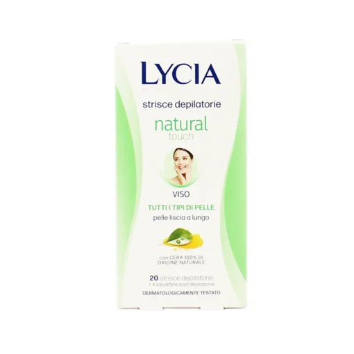 LYCIA DEPILAZIONE STRISCE VISO NATURAL 20 PZ