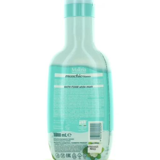 MALIZIA BAGNOSCHIUMA MUSCHIO BIANCO 1000 ML CON ANTIBATTERICO