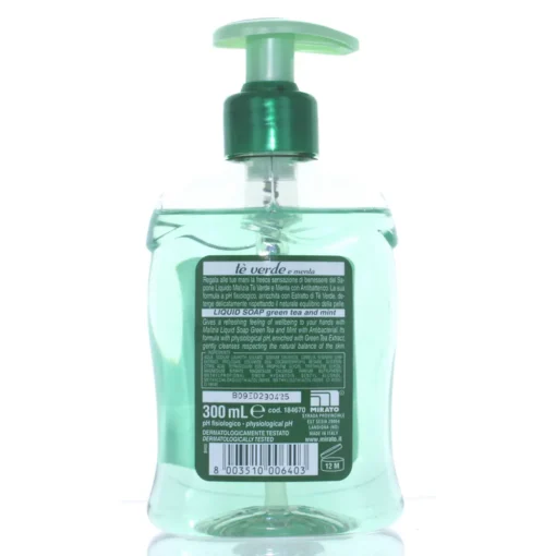 MALIZIA SAPONE LIQUIDO MANI TE' VERDE E MENTA ANTIBATTERICO 300 ML