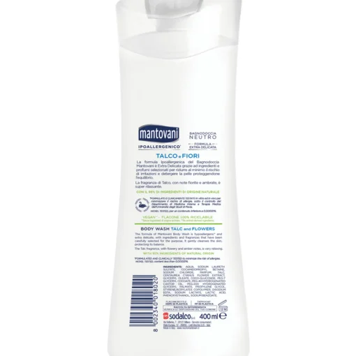 MANTOVANI BAGNODOCCIA NEUTRO TALCOE e FIORI 400 ML