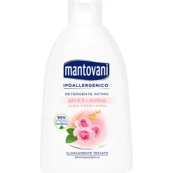 MANTOVANI DETERGENTE INTIMO LENITIVO pH 4.5 ACQUA DI ROSE E AVENA 250 ML (SENZA SCATOLA)