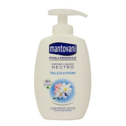 MANTOVANI SAPONE LIQUIDO MANI NEUTRO TALCO E FIORI AZIONE IGIENIZZANTE 300 ML