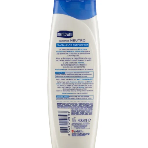 MANTOVANI SHAMPOO NEUTRO ANTIFORFORA ESTRATTO DI BETULLA 400 ML