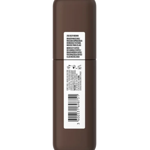 MAYBELLINE MOUSSE SOPRACCIGLIA SUPERFLUFF N.260 DEEP BROWN