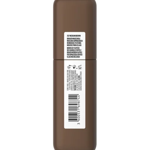 MAYBELLINE MOUSSE SOPRACCIGLIA SUPERFLUFF N.257 MEDIUM BROWN
