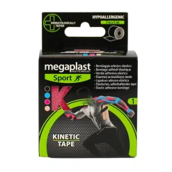 MEGAPLAST NASTRO ADESIVO KINETIC TAPE m5 x 5cm FUCSIA