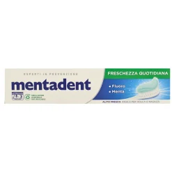 MENTADENT DENTIFRICIO FRESCHEZZA QUOTIDIANA FLUORO E MENTA 100 ML