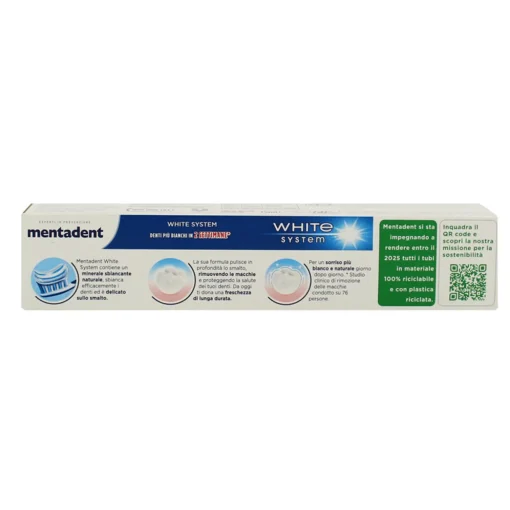 MENTADENT DENTIFRICIO WHITE SYSTEM 75 ML