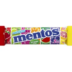 MENTOS RAINBOW 2 ROLL CONFETTI NATURAL COLOURS AL GUSTO FRUTTA ASSORTITA