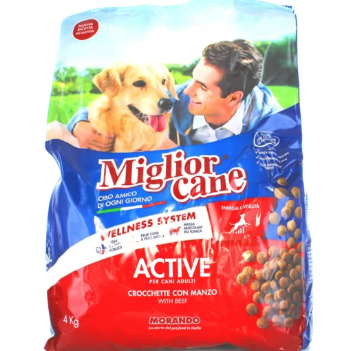 MIGLIOR CANE ACTIVE CROCCHETTE CARNE SACCO 4 KG