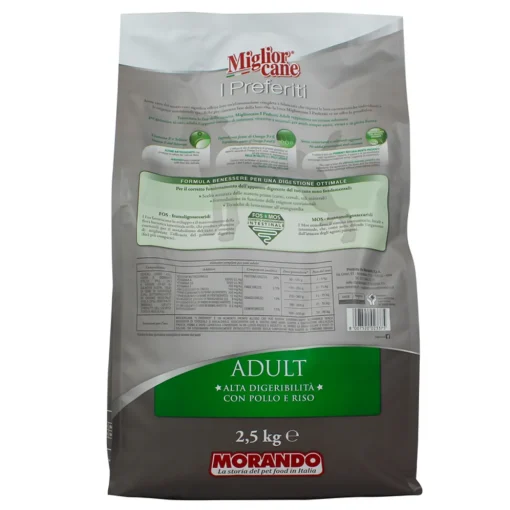 MIGLIOR CANE I PREFERITI ADULT CROCCHETTE POLLOeRISO SACCO 2,5 KG