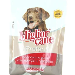 MIGLIOR CANE I PREFERITI BOCCONI IN SALSA CON MANZO E VERDURE BUSTA 300 GRAMMI