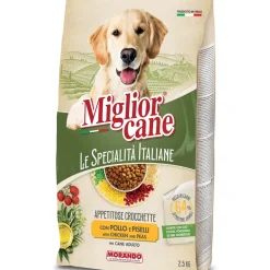 MIGLIOR CANE LE SPECIALITA' ITALIANE CROCHETTE CON POLLO e PISELLI SACCO 2,5 KG