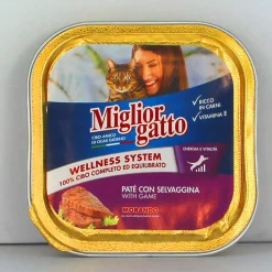 MIGLIOR GATTO PATE' SELVAGGINA VASCHETTA 100 GRAMMI