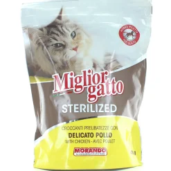 MIGLIOR GATTO STERILIZED CROCCANTINI POLLO DELICATO BUSTA 400 GRAMMI