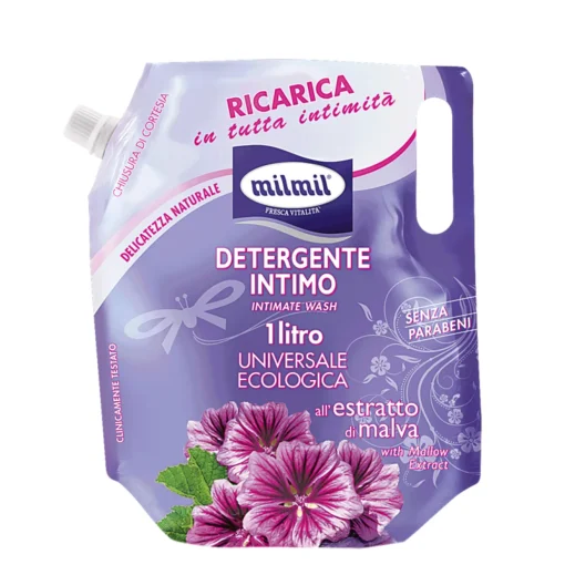 MIL MIL DETERGENTE INTIMO BUSTA ALL'ESTRATTO DI MALVA 1 LT.