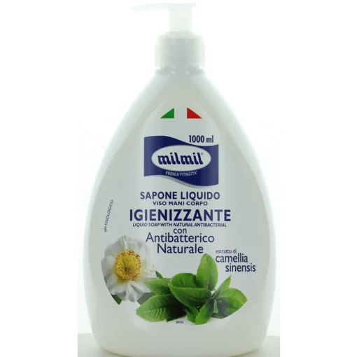 MIL MIL SAPONE LIQUIDO IGIENIZZANTE CON ANTIBATTERICO DISPENSER 1000 ML