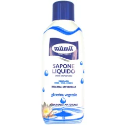 MIL MIL SAPONE LIQUIDO MANI SOAP SAPONE LIQUIDO ALLA GLICERINA RICARICA 1 LITRO