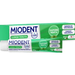 MIODENT CREMA ADESIVA PER PROTESI DENTALI LUNGA TENUTA SAPORE MENTA TUBO 50 grammi  CAR FOR YOU