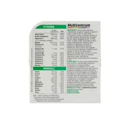 MULTICENTRUM INTEGRATORE ALIMENTARE MULTIVITAMINICO MULTIMINERALE PER ADULTI 30 COMPRESSE