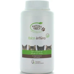 NATURA AMICA TALCO ANTIODORANTE PER LETTIERA GATTO BARATTOLO 120 GRAMMI