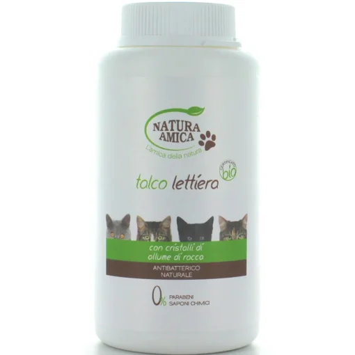 NATURA AMICA TALCO ANTIODORANTE PER LETTIERA GATTO BARATTOLO 120 GRAMMI