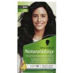 NATURAL & EASY 590 NERO NATURALE COLORAZIONE PERMANENTE NUTRIENTE