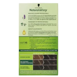 NATURAL & EASY 590 NERO NATURALE COLORAZIONE PERMANENTE NUTRIENTE