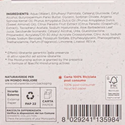 NATURAVERDE CREMA VISO CON POMPELMO E ACIDO IALURONICO IDRATANTE 50 ML