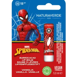 NATURAVERDE KIDS SPIDER MAN BURROCACAO SPF15 VANIGLIA 5,0 ML