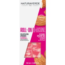 NATURAVERDE PROFESSIONAL CERA DEPILATORIA ROLL-ON BI-ACTIVE TITANIO e MANDORLA 100 ML