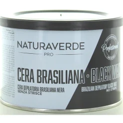 NATURAVERDE PROFESSIONAL CERA DEPILATORIA BRASILIAN BLACK LIPOSOLUBILE 400 ML