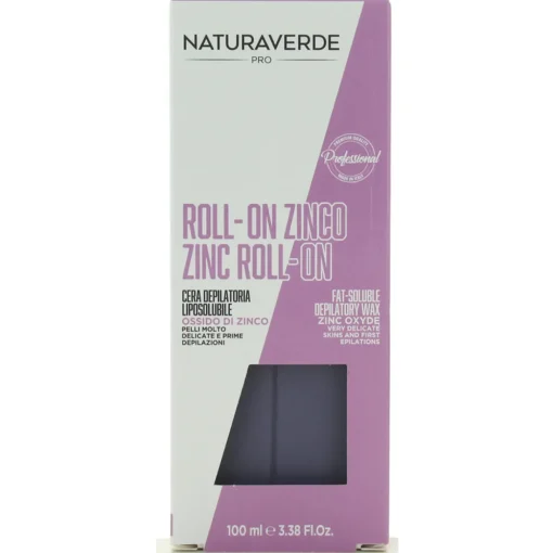NATURAVERDE PROFESSIONAL CERA DEPILATORIACERA ROLL-ON ZINCO 100GR