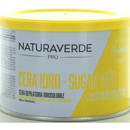 NATURAVERDE PROFESSIONAL CERA DEPILATORIA IDROSOLUBILE AL MIELE LIMONE ZUCCHERO 400 ML