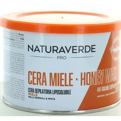 NATURAVERDE PROFESSIONAL CERA DEPILATORIA LIPOSOLUBILE ALLA RESINA DI PINO E CERA D'API 400 ML