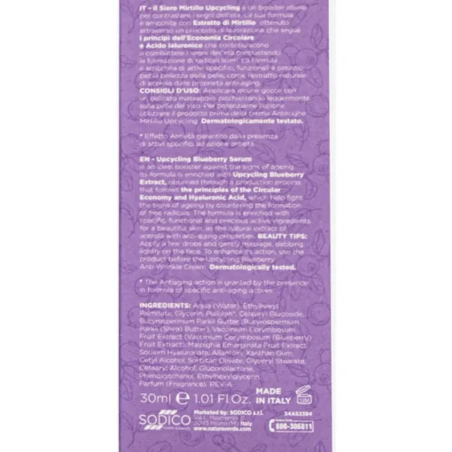 NATURAVERDE SIERO BOOSTER CON MIRTILLO e ACIDO IALURONICO ANTIETA' 30 ML