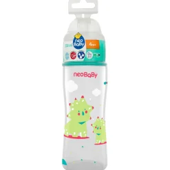 NEO BABY BIBERON PP SILICONE DINO VERDE 4m+ 300 ML