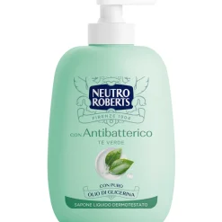 NEUTRO ROBERTS SAPONE LIQUIDO CON ANTIBATTERICO TE' VERDE DISPENSER 200 ML