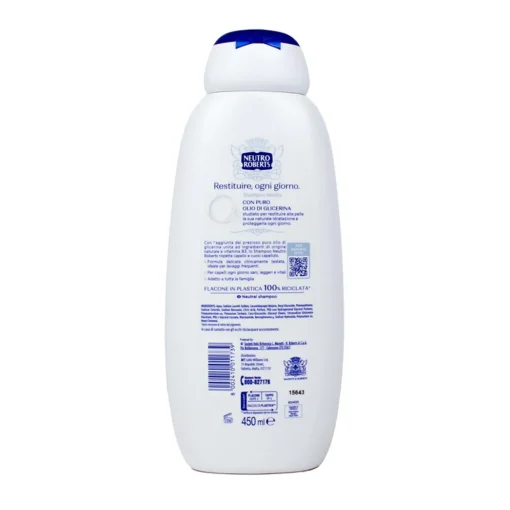 NEUTRO ROBERTS SHAMPOO NEUTRO USO FREQUENTE TUTTI I TIPI DI CAPELLI 450 ML