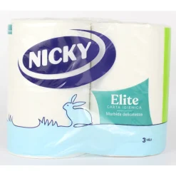 NICKY CARTA IGIENICA ELITE 4 ROTOLI 3 VELI