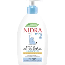 NIDRA BABY BAGNETTO CORPO&CAPELLI CON LATTE D'AVENA E PANTENOLO 500 ML