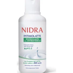 NIDRA DETERGENTE INTIMO LATTE pH3,5 RINFRESCANTE CON ANTIBATTERICO 500 ML