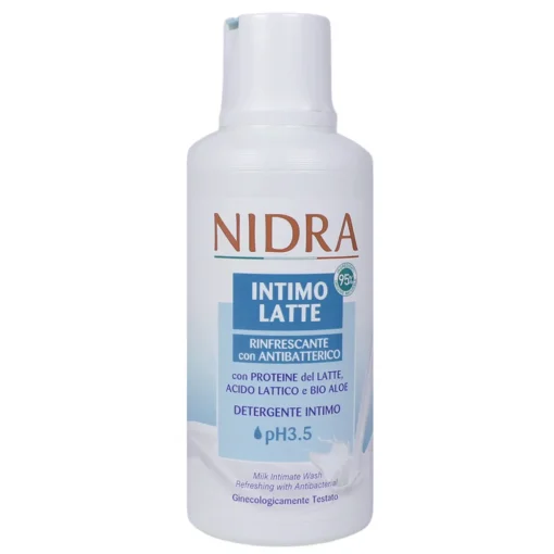 NIDRA DETERGENTE INTIMO LATTE pH3,5 RINFRESCANTE CON ANTIBATTERICO 500 ML