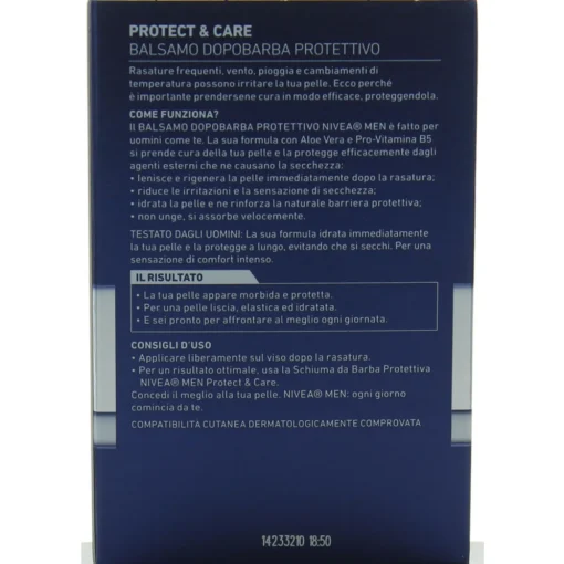 NIVEA FOR MEN AFTER SHAVE BALSAMO PROTETTIVO 100 ML  DOPOBARBA