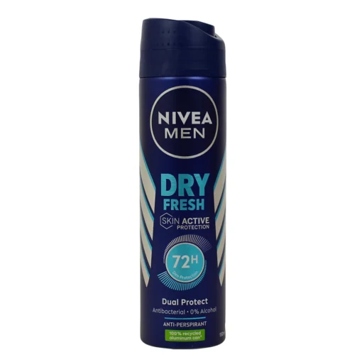 NIVEA FOR MEN DEODORANTE SPRAY FRESH ACTIVE  72h 150 ML