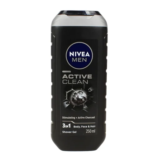 NIVEA FOR MEN SHOWER GEL SHAMPOO ACTIVE CLEAN 250 ML
