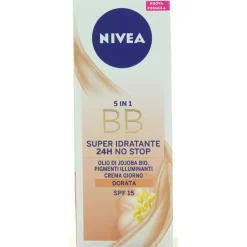 NIVEA VISO BB CREMA DORATA UNIFORMANTE SUPER IDRATANTE PER TUTTI I TIPI DI PELLE 50 ML.