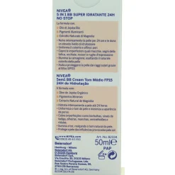 NIVEA VISO BB CREMA DORATA UNIFORMANTE SUPER IDRATANTE PER TUTTI I TIPI DI PELLE 50 ML.